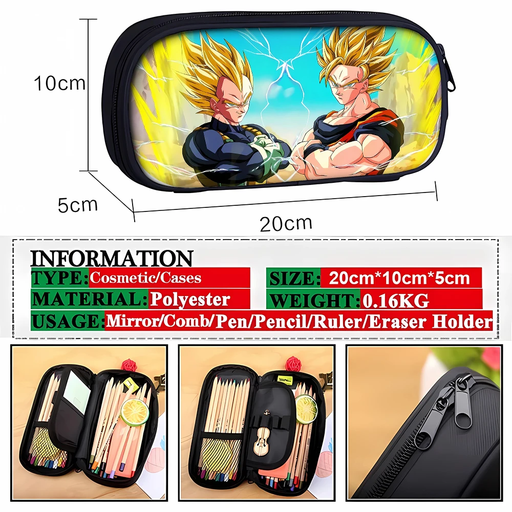 Dragons Ball Pencil Bag Interlayer Zipper Pen Pouch Boys Girls Cartoon Anime Pencil Case Student Supplies Back To School Gifts
Dragons Ball Pencil Bag Interlayer Zipper Pen Pouch Boys Girls Cartoon Anime Pencil Case Student Supplies Back To School Gifts