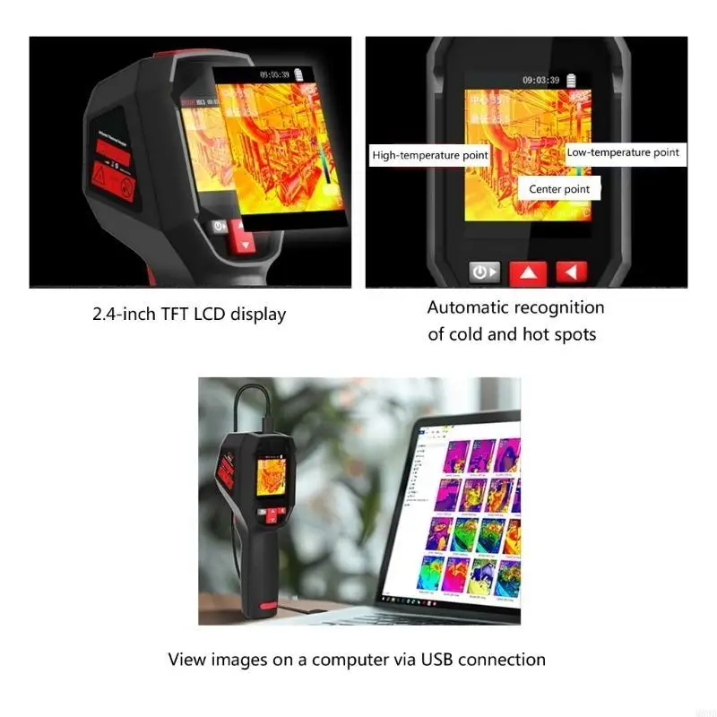Thermal Imaging Camera 240x240 Resolution Construction Thermal Imager -20℃-550℃ For Repair Floor Heating Tube Testing
Thermal Imaging Camera 240x240 Resolution Construction Thermal Imager -20℃-550℃ For Repair Floor Heating Tube Testing