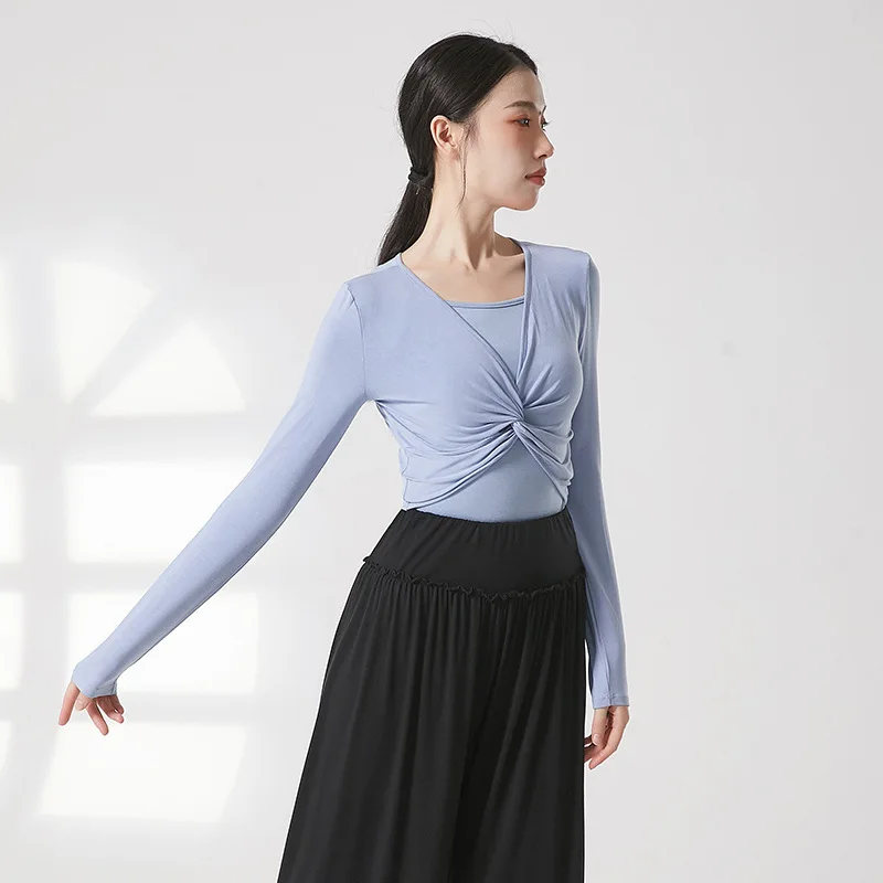 Adult Belly Dance Yoga Twisted Front Crop Top Long Sleeve T Shirt Camisole Costume for Women Dancing Clothes Dancer Clothing Set
Adult Belly Dance Yoga Twisted Front Crop Top Long Sleeve T Shirt Camisole Costume for Women Dancing Clothes Dancer Clothing Set