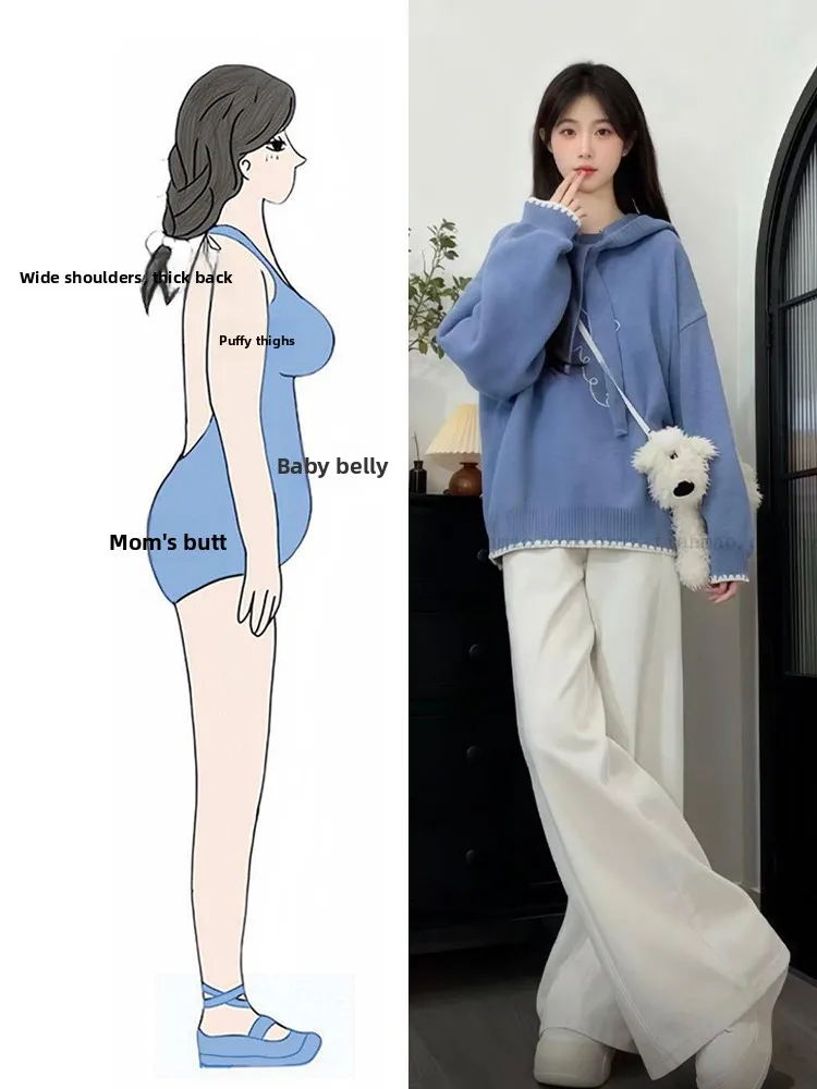 Blue Hooded Top And White Pants Women's Autumn Winter New Style Fashionable And Comfortable High Waist Long Sleeve Outfit Set
Blue Hooded Top And White Pants Women's Autumn Winter New Style Fashionable And Comfortable High Waist Long Sleeve Outfit Set