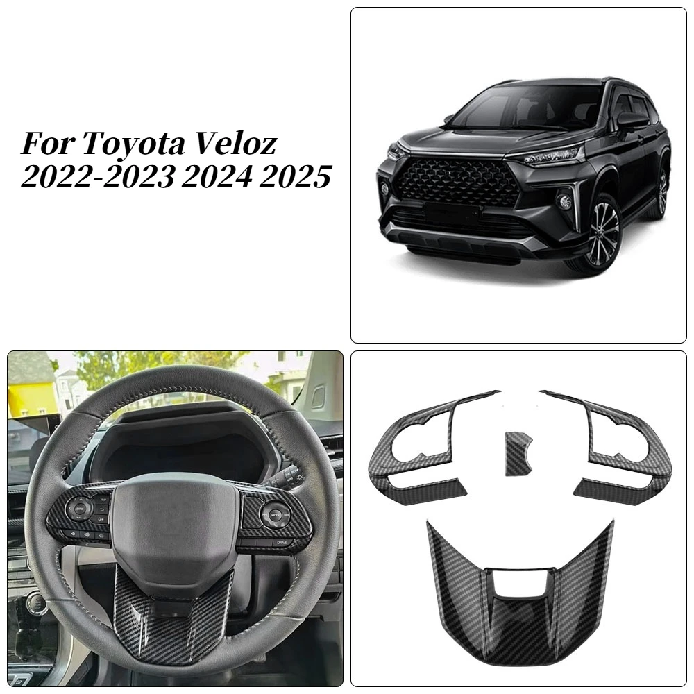 For Toyota Avanza Veloz 2022 2023 2024 2025 Steering Wheel Switch Buttons Cover Trim Imitation Carbon Fiber Interior Accessories
For Toyota Avanza Veloz 2022 2023 2024 2025 Steering Wheel Switch Buttons Cover Trim Imitation Carbon Fiber Interior Accessories