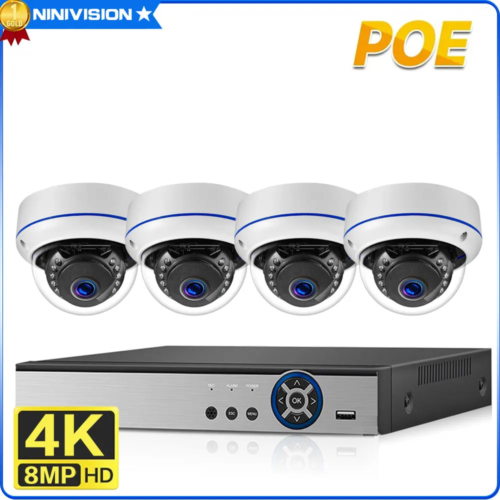 XMEYE 8CH POE NVR Kit 4K POE Security Camera System Audio Record Indoor Outdoor Dome Waterproof Video Surveillance Set P2P 4CH
XMEYE 8CH POE NVR Kit 4K POE Security Camera System Audio Record Indoor Outdoor Dome Waterproof Video Surveillance Set P2P 4CH