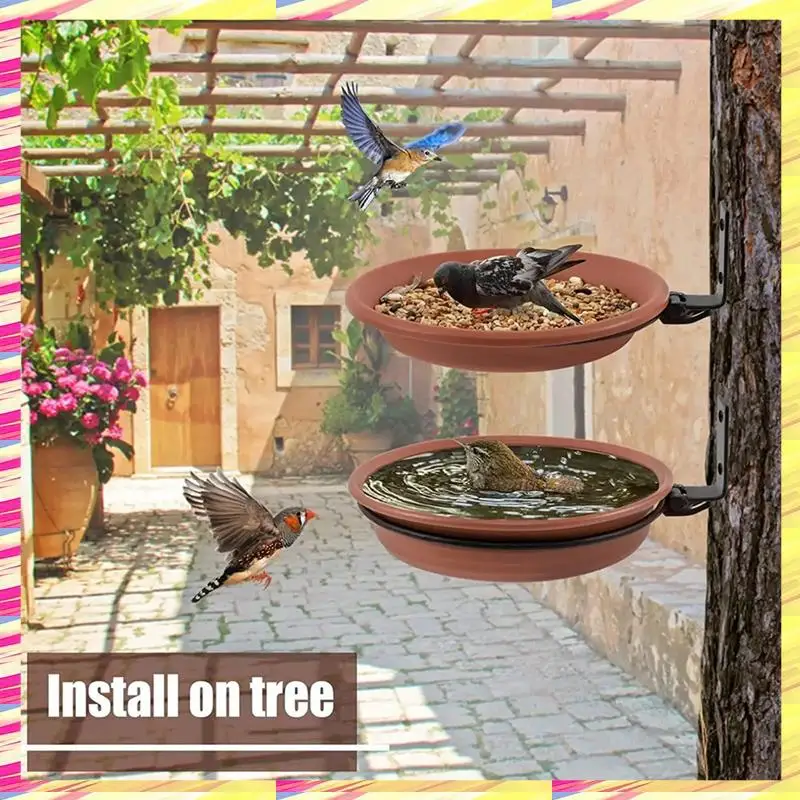 ABJJ Bird Feeder Deck Bird Feeders Bath Tray Removable Adjustable Wall-Mounted Large Capacity Outdoor Bird Feeders Easy To Use 3
ABJJ Bird Feeder Deck Bird Feeders Bath Tray Removable Adjustable Wall-Mounted Large Capacity Outdoor Bird Feeders Easy To Use 3