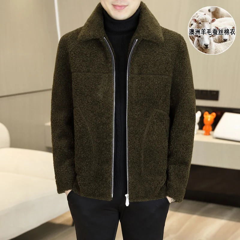 New winter Australian woolen overcoat for men, casual high-end cashmere windproof and warm mulberry silk cotton jacket
New winter Australian woolen overcoat for men, casual high-end cashmere windproof and warm mulberry silk cotton jacket