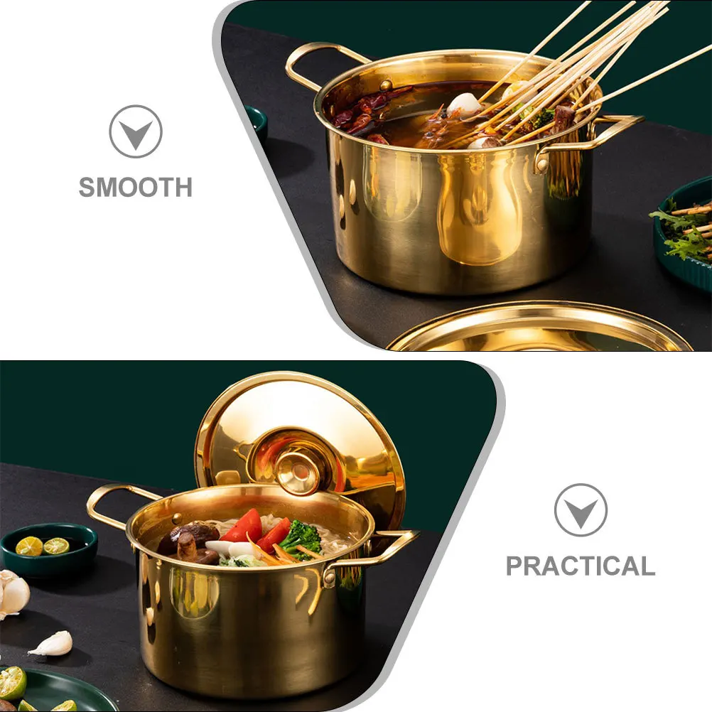 Korean Ramen Pot Stainless Steel Soup Pot Double Handles Kitchen Cooking Noodle Stockpot Thermal Conductivity Kitchen Stockpot
Korean Ramen Pot Stainless Steel Soup Pot Double Handles Kitchen Cooking Noodle Stockpot Thermal Conductivity Kitchen Stockpot