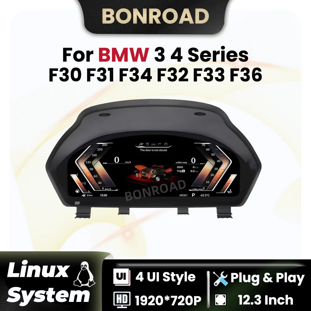 12,3-дюймовая ЖК-панель приборной панели Bonroad 1920*720P для BMW 3 4 серии F30 F31 GT-F34 F32 F33 F36 Кластерный спидометр Виртуальный инструмент
12,3-дюймовая ЖК-панель приборной панели Bonroad 1920*720P для BMW 3 4 серии F30 F31 GT-F34 F32 F33 F36 Кластерный спидометр Виртуальный инструмент