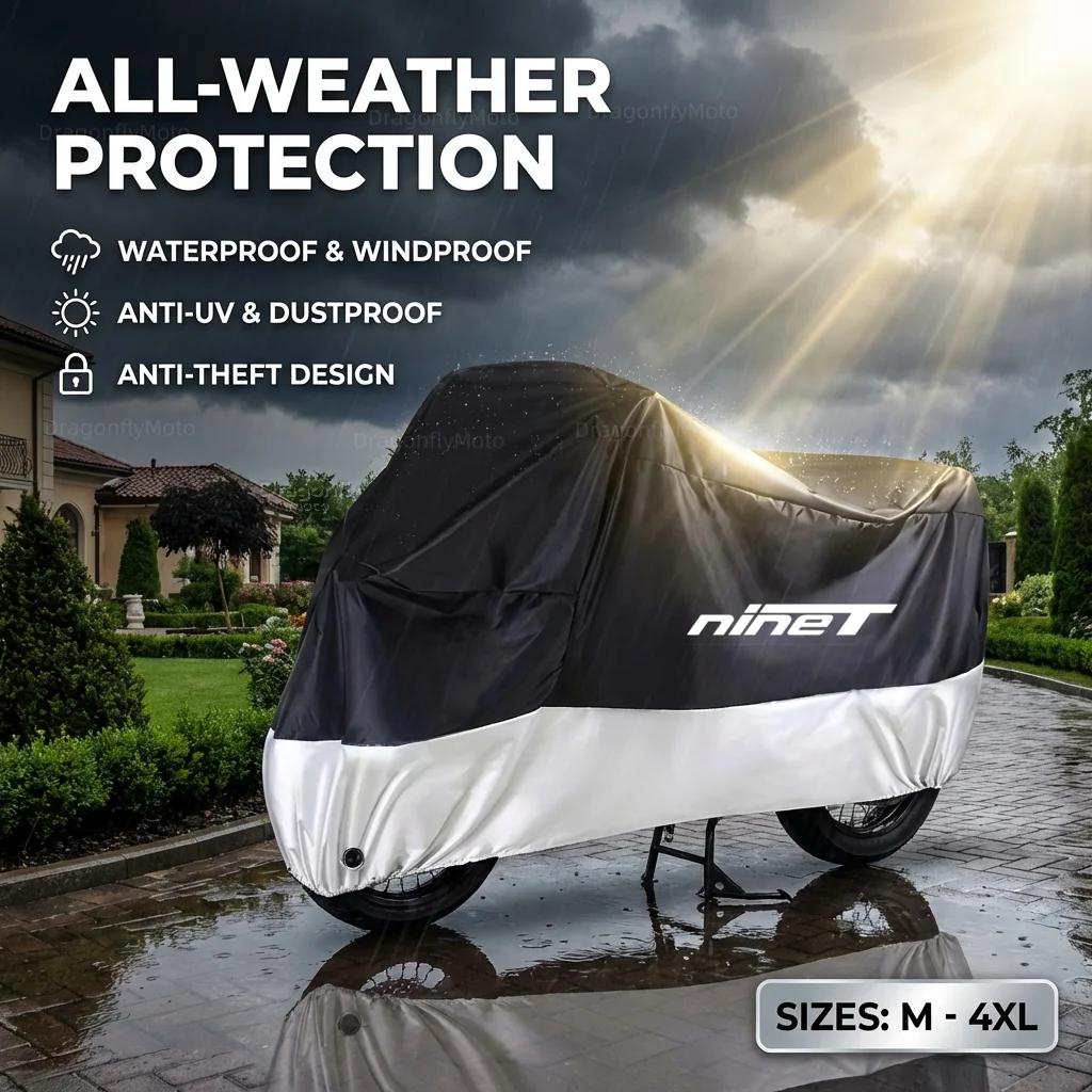 For BMW R nineT RnineT Nine T Pure Scrambler Urban G/S 2014-2022 2015 All Season Motorcycle Cover Silver Black Waterproof
For BMW R nineT RnineT Nine T Pure Scrambler Urban G/S 2014-2022 2015 All Season Motorcycle Cover Silver Black Waterproof