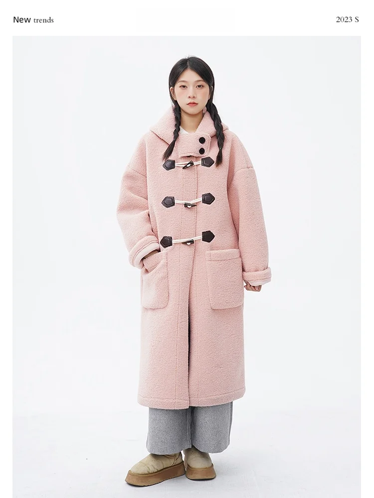 Heme Flower Field Window Lamb Fur Jaet Women's Winter Mid-Length Woolen Coat Button Design Korean Sle Straight Cut Coat
Heme Flower Field Window Lamb Fur Jaet Women's Winter Mid-Length Woolen Coat Button Design Korean Sle Straight Cut Coat