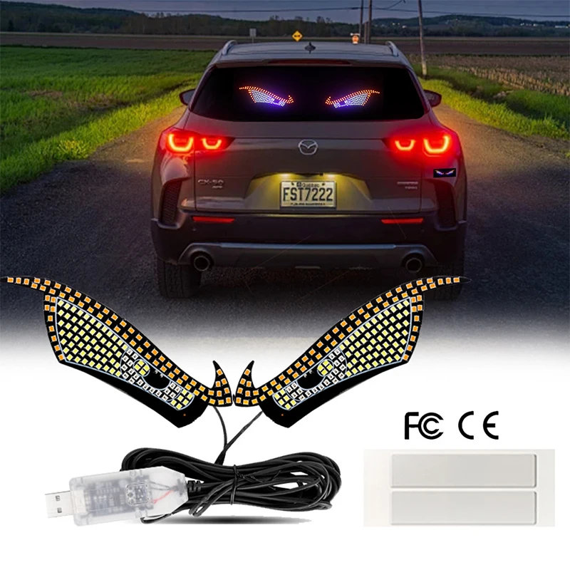 USB Car Windshield LED Devil Eyes Light Dynamic Demon Eye Decorative Warning Atmosphere Light for Vehicle Interior
USB Car Windshield LED Devil Eyes Light Dynamic Demon Eye Decorative Warning Atmosphere Light for Vehicle Interior