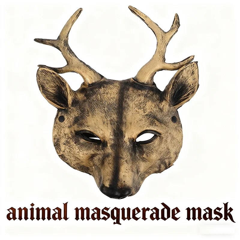 Deer Mask 3D Animal Head Mask Realistic Reindeer Costume Mask for Cosplay Halloween Dress Up Party Masquerade Events
Deer Mask 3D Animal Head Mask Realistic Reindeer Costume Mask for Cosplay Halloween Dress Up Party Masquerade Events