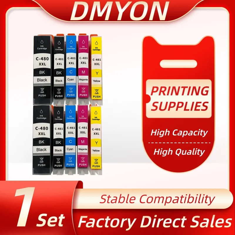 5 Color pgi480 481 ink cartridge Compatible For Canon PIXMA TS6140 TS704 TR7540 TS8140 TR8540 TS9140 Printer PGI-480 CLI-481
5 Color pgi480 481 ink cartridge Compatible For Canon PIXMA TS6140 TS704 TR7540 TS8140 TR8540 TS9140 Printer PGI-480 CLI-481