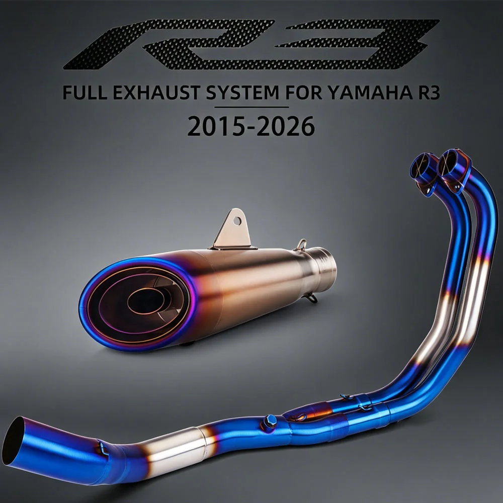 MT03 Exhaust System For Yamaha R3 R25 MT25 2015-2026 Motorcycle Escape Kit Street Bike Manifold Project Muffler With DB Killer
MT03 Exhaust System For Yamaha R3 R25 MT25 2015-2026 Motorcycle Escape Kit Street Bike Manifold Project Muffler With DB Killer