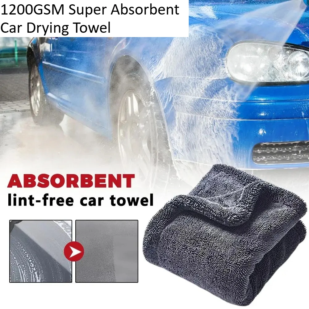 1200GSM Super Absorbent Car Drying Towel Thickened Microfiber Chenille Large Auto Cleaning Cloth Non-Scratch
1200GSM Super Absorbent Car Drying Towel Thickened Microfiber Chenille Large Auto Cleaning Cloth Non-Scratch