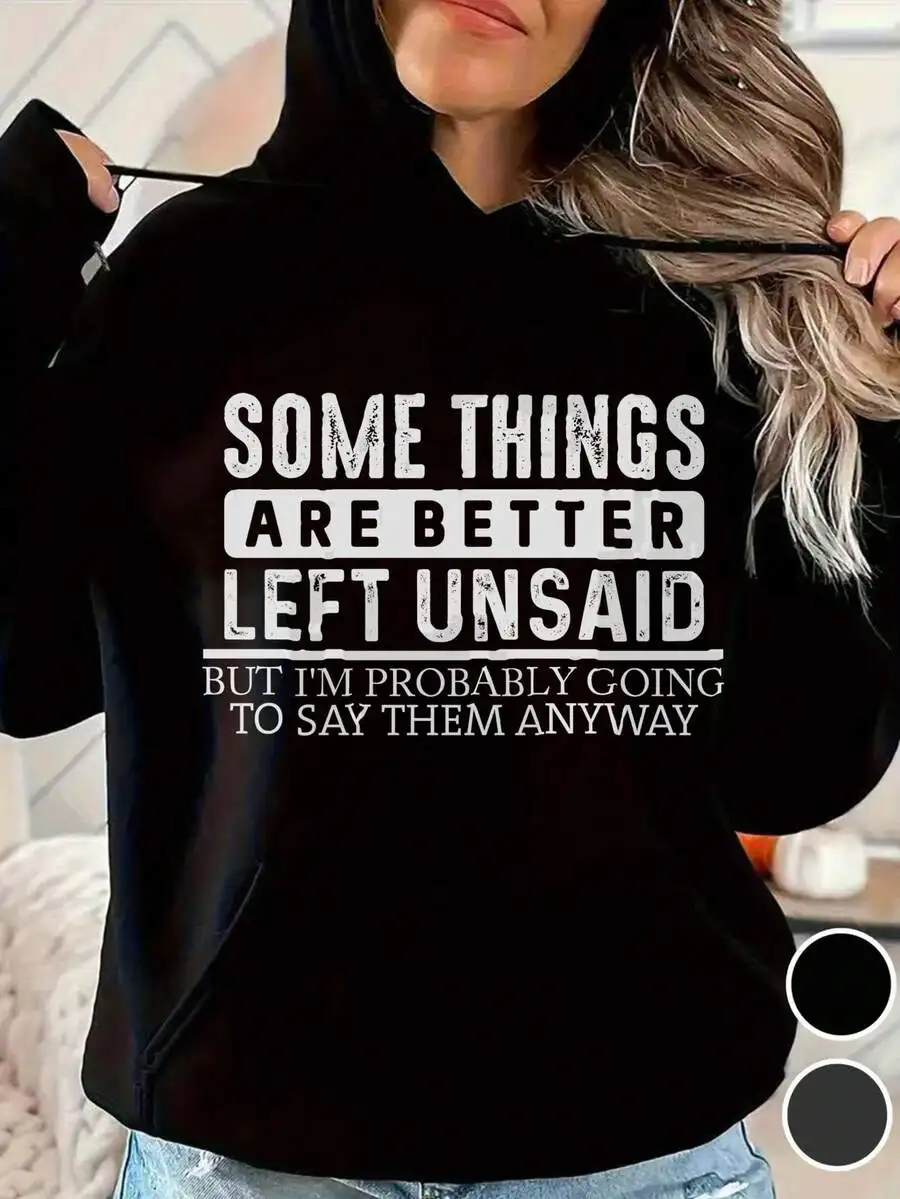 Унисекс-худи черного цвета с забавной надписью, свободный крой, повседневная одежда на все сезоны
Унисекс-худи черного цвета с забавной надписью, свободный крой, повседневная одежда на все сезоны