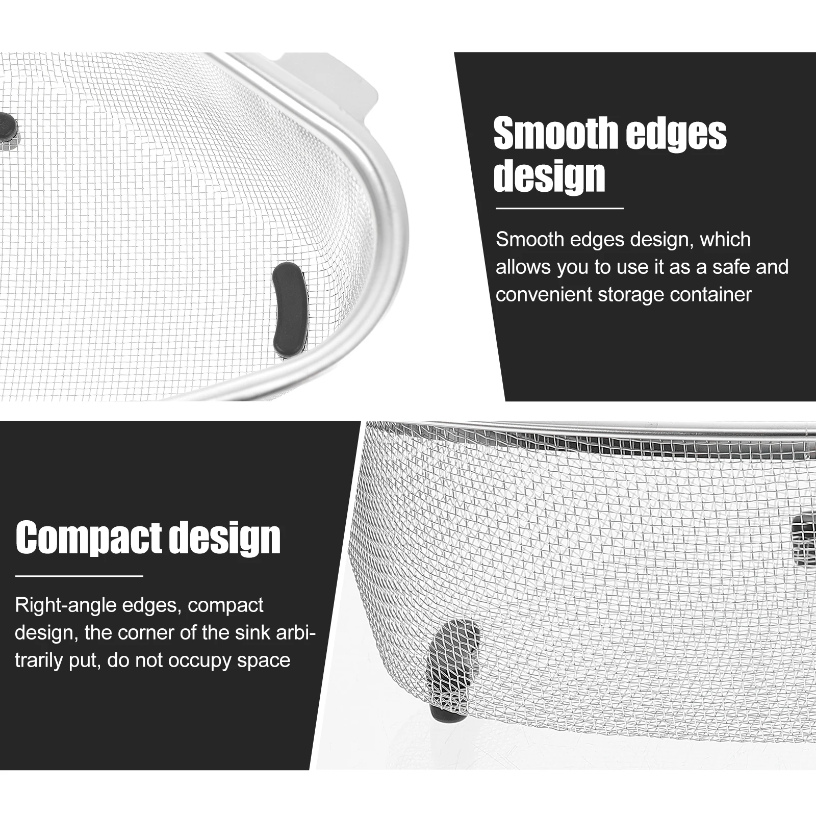 Stainless Steel Drain Basket Triangle Sink Strainer Fine Mesh Colander Kitchen Supply Anti Rust Compact Storage Drainage
Stainless Steel Drain Basket Triangle Sink Strainer Fine Mesh Colander Kitchen Supply Anti Rust Compact Storage Drainage