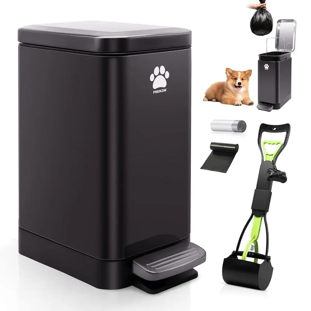 12L Outdoor Metal Dog Waste Trash Can with Lid - Suitable for Small, Medium, Large Dogs
12L Outdoor Metal Dog Waste Trash Can with Lid - Suitable for Small, Medium, Large Dogs