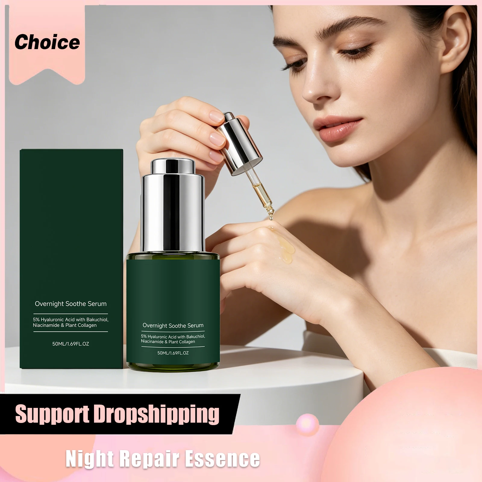 Niacinamide Face Serum Firming Reduce Wrinkles Dullness Boosts Skin Elasticity Moisturizing Hyaluronic Acid Night Facial Essence
Niacinamide Face Serum Firming Reduce Wrinkles Dullness Boosts Skin Elasticity Moisturizing Hyaluronic Acid Night Facial Essence