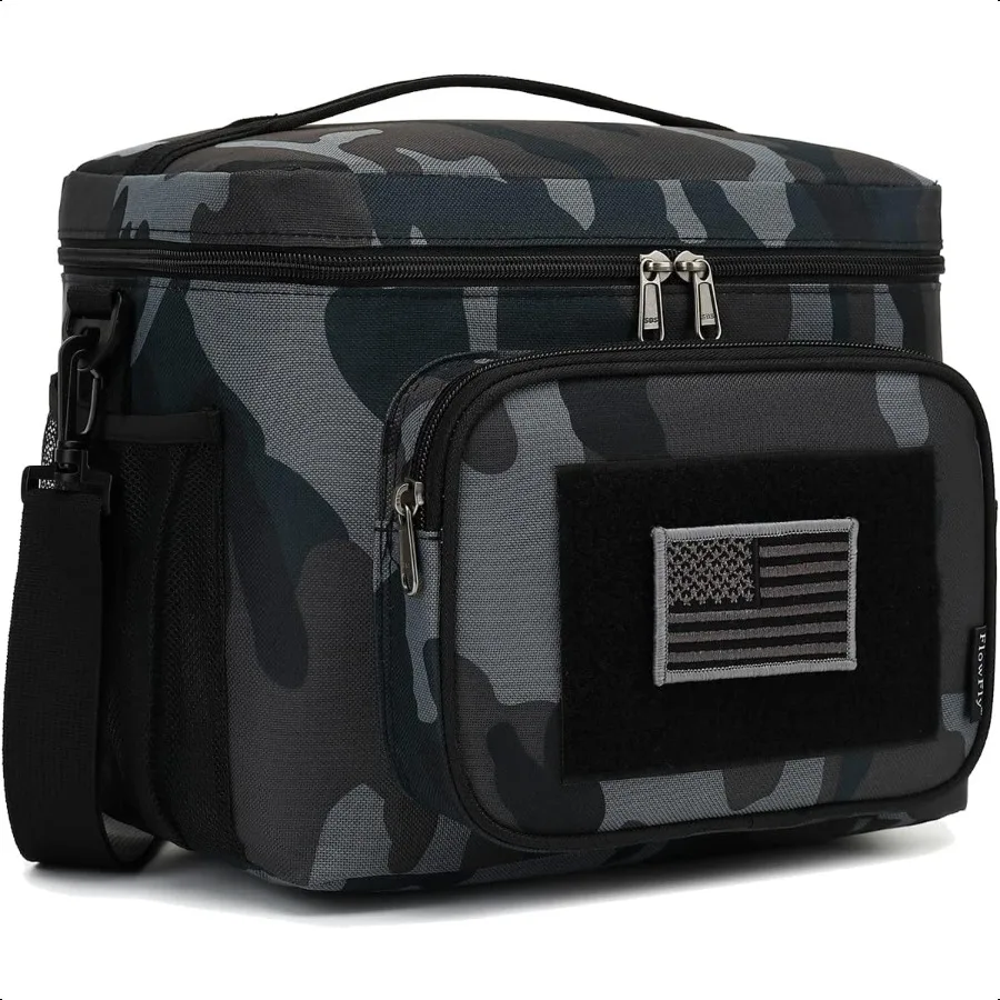 Lunch Bag Insulated Cooler Thermal Lunch Box Tote with MOLLE PALS Webbing Adjustable Padded Shoulder Strap for Tactical Men Wom
Lunch Bag Insulated Cooler Thermal Lunch Box Tote with MOLLE PALS Webbing Adjustable Padded Shoulder Strap for Tactical Men Wom