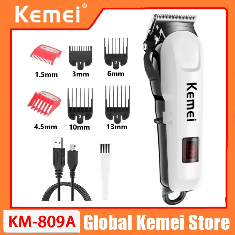 Kemei Hair Clipper KM-809A Hair Cut Maching Wireless Trimmer Men Professional Clipper Machine Rechargeable Hair Cut Barber kemei
Kemei Hair Clipper KM-809A Hair Cut Maching Wireless Trimmer Men Professional Clipper Machine Rechargeable Hair Cut Barber kemei