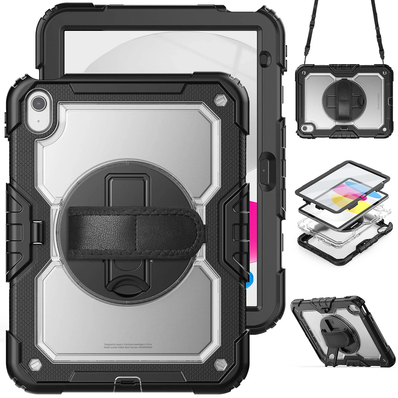 For iPad (A16) 11 10th 10.9 7th/8th/9th 10.2 - Heavy Duty Protective Cover with Screen Protector, Shoulder Strap & Pencil Holder
For iPad (A16) 11 10th 10.9 7th/8th/9th 10.2 - Heavy Duty Protective Cover with Screen Protector, Shoulder Strap & Pencil Holder
