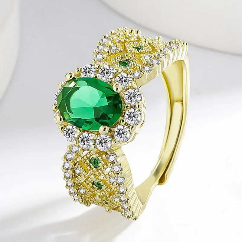 Vintage Royal Green Emerald Gemstones Diamonds Rings for Women 18K Gold Filled Silver 925 Bijoux Daily Wear Party Jewelry Gift
Vintage Royal Green Emerald Gemstones Diamonds Rings for Women 18K Gold Filled Silver 925 Bijoux Daily Wear Party Jewelry Gift