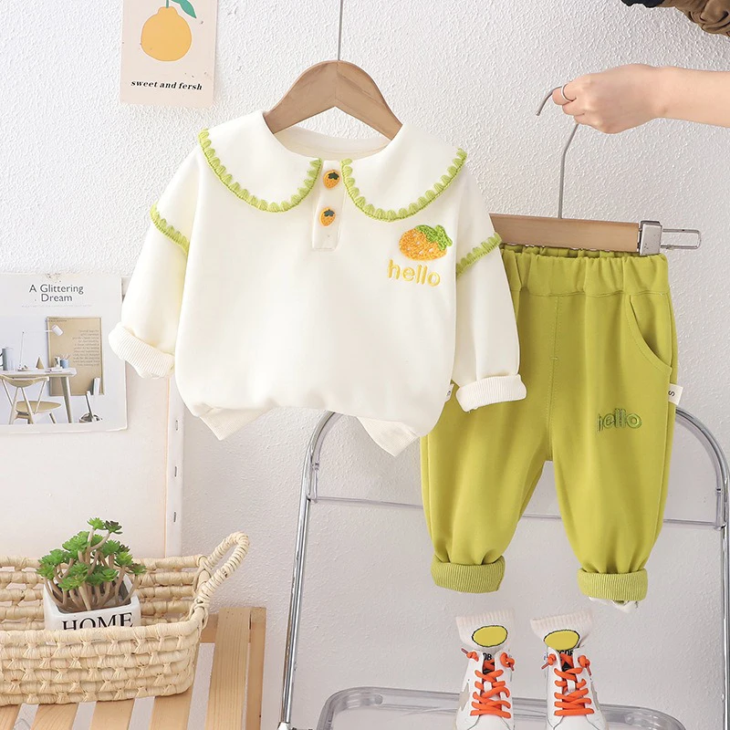 Spring Children Clothing Sets for Baby Girls Pullover Sweatshirt Pants Toddler Infant Casual Sportswear Kids Clothes Outfits
Spring Children Clothing Sets for Baby Girls Pullover Sweatshirt Pants Toddler Infant Casual Sportswear Kids Clothes Outfits