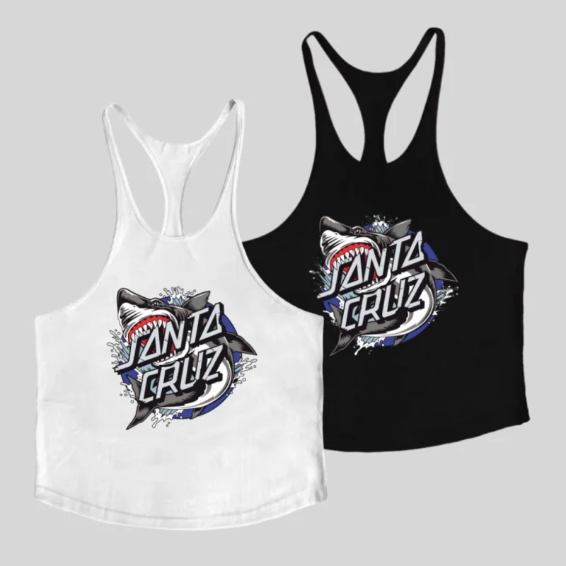 Men's Printed Gym Bodybuilding Vest - Cotton Racerback Stringer Vest, Breathable Sports Sleeveless Shirt for Fitness Training
Men's Printed Gym Bodybuilding Vest - Cotton Racerback Stringer Vest, Breathable Sports Sleeveless Shirt for Fitness Training