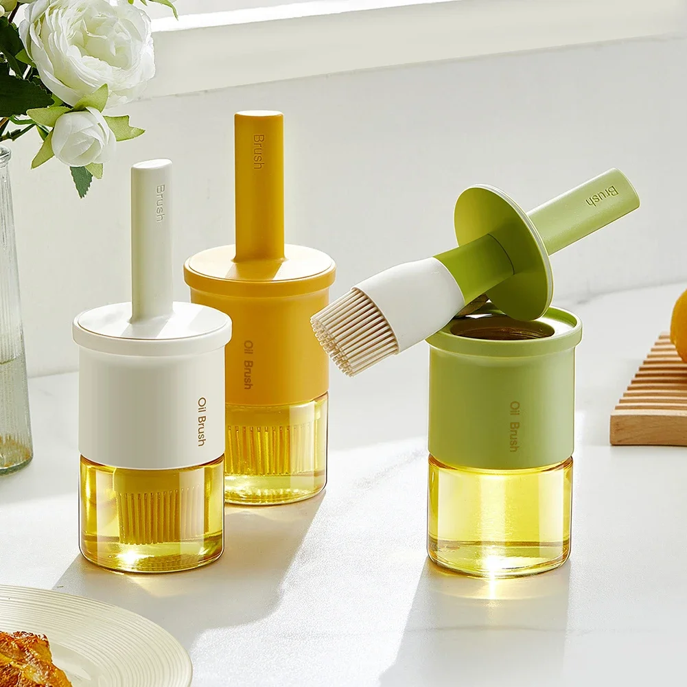 2 In 1 Oil Dispenser Bottle With Brush Heat Resistant Olive Oil Bottle Sauce Vinegar Seasoning Bottle For BBQ Baking Tool
2 In 1 Oil Dispenser Bottle With Brush Heat Resistant Olive Oil Bottle Sauce Vinegar Seasoning Bottle For BBQ Baking Tool