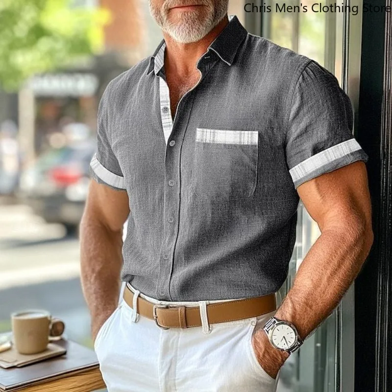 【 Designer Style 】New Summer Men's Business Casual Loose Shirt, Breathable and Sweat-absorbing Beach Shirt, Vacation Fashion Top
【 Designer Style 】New Summer Men's Business Casual Loose Shirt, Breathable and Sweat-absorbing Beach Shirt, Vacation Fashion Top