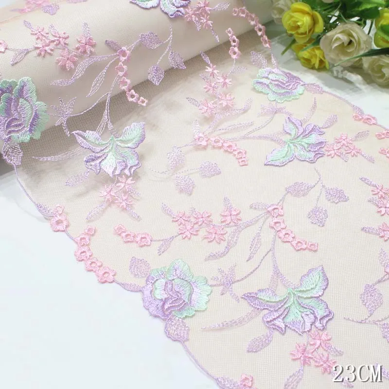 15Yds Multicolor Flower Embroidery Lace Trim Two Tone Lace Fabrics For Women Dress Bra Lingerie Underwear New
15Yds Multicolor Flower Embroidery Lace Trim Two Tone Lace Fabrics For Women Dress Bra Lingerie Underwear New