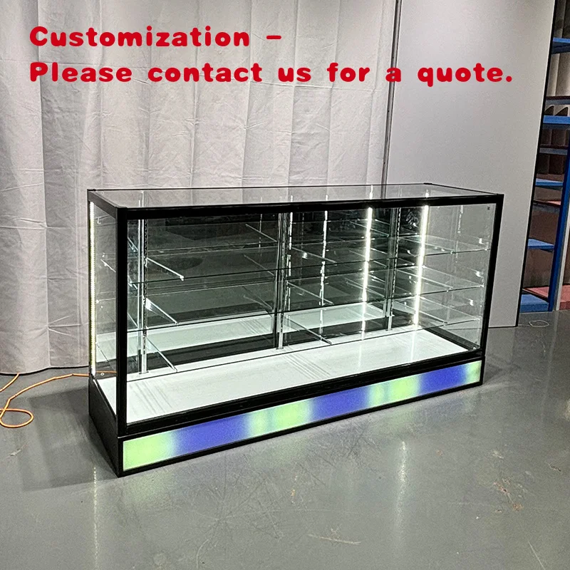 На заказ. Заводская 6-футовая витрина для дымового магазина, алюминиевый профиль, стеклянная витрина, витрина для ювелирных изделий с мигающим L
На заказ. Заводская 6-футовая витрина для дымового магазина, алюминиевый профиль, стеклянная витрина, витрина для ювелирных изделий с мигающим L