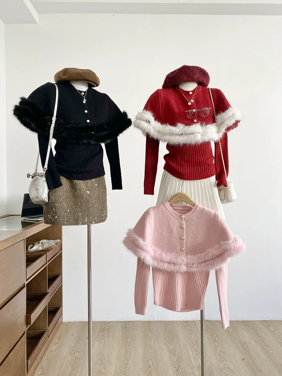 Red Christmas Knitted Sweater And Shawl Two-Piece Set for Women Winter Fashion Ensemble High Waist Commute Style Long Sleeve
Red Christmas Knitted Sweater And Shawl Two-Piece Set for Women Winter Fashion Ensemble High Waist Commute Style Long Sleeve