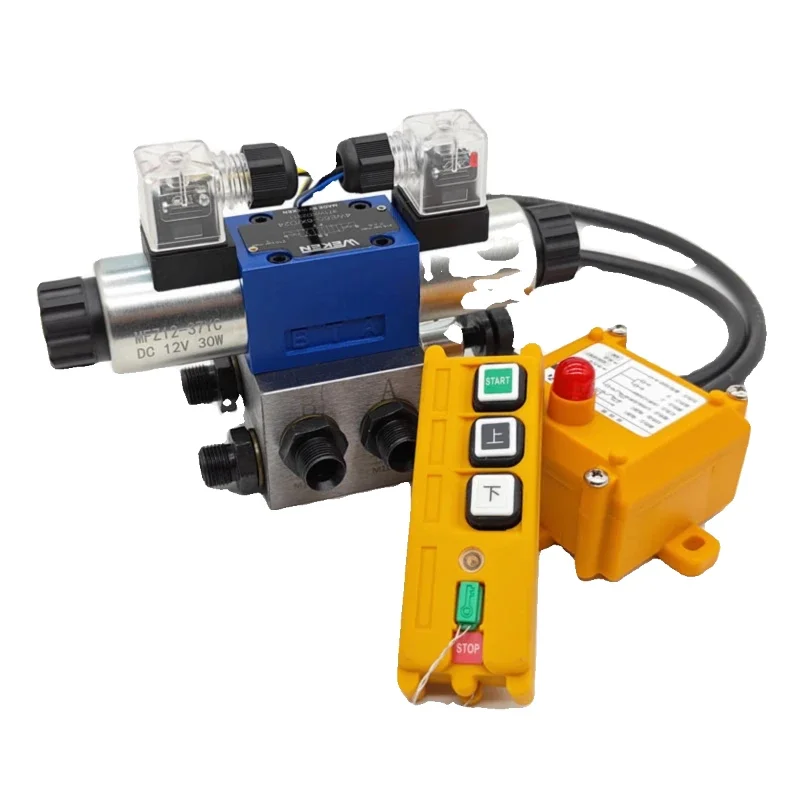 Hydraulic electronic control valve Remote control remote control hydraulic multi-way valve Hydraulic cylinder motor Wireless
Hydraulic electronic control valve Remote control remote control hydraulic multi-way valve Hydraulic cylinder motor Wireless