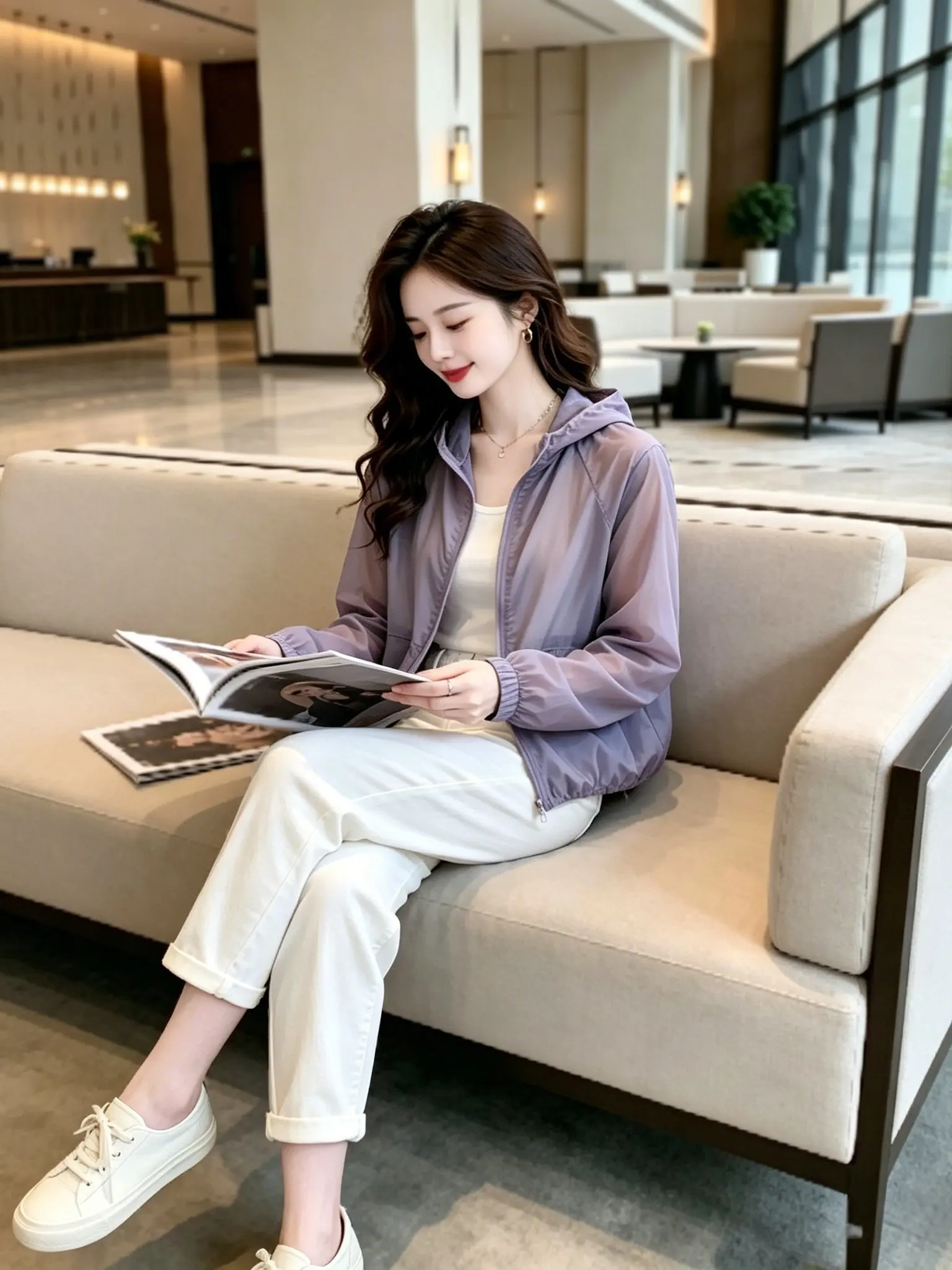 Fashionable Lightweight Loose Women's Sun Protection Jacket Casual Slimming Meat Covering Summer New Style Hooded Stylish Wom...
Fashionable Lightweight Loose Women's Sun Protection Jacket Casual Slimming Meat Covering Summer New Style Hooded Stylish Wom...