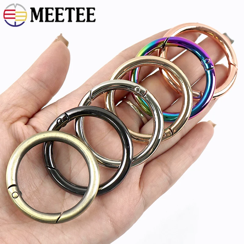 5Pcs 10-50mm Metal Buckles Spring O Ring Keychain Openable Round Loops Bag Snap Hook Carabiner Clips Clasp Hardware Accessories
5Pcs 10-50mm Metal Buckles Spring O Ring Keychain Openable Round Loops Bag Snap Hook Carabiner Clips Clasp Hardware Accessories