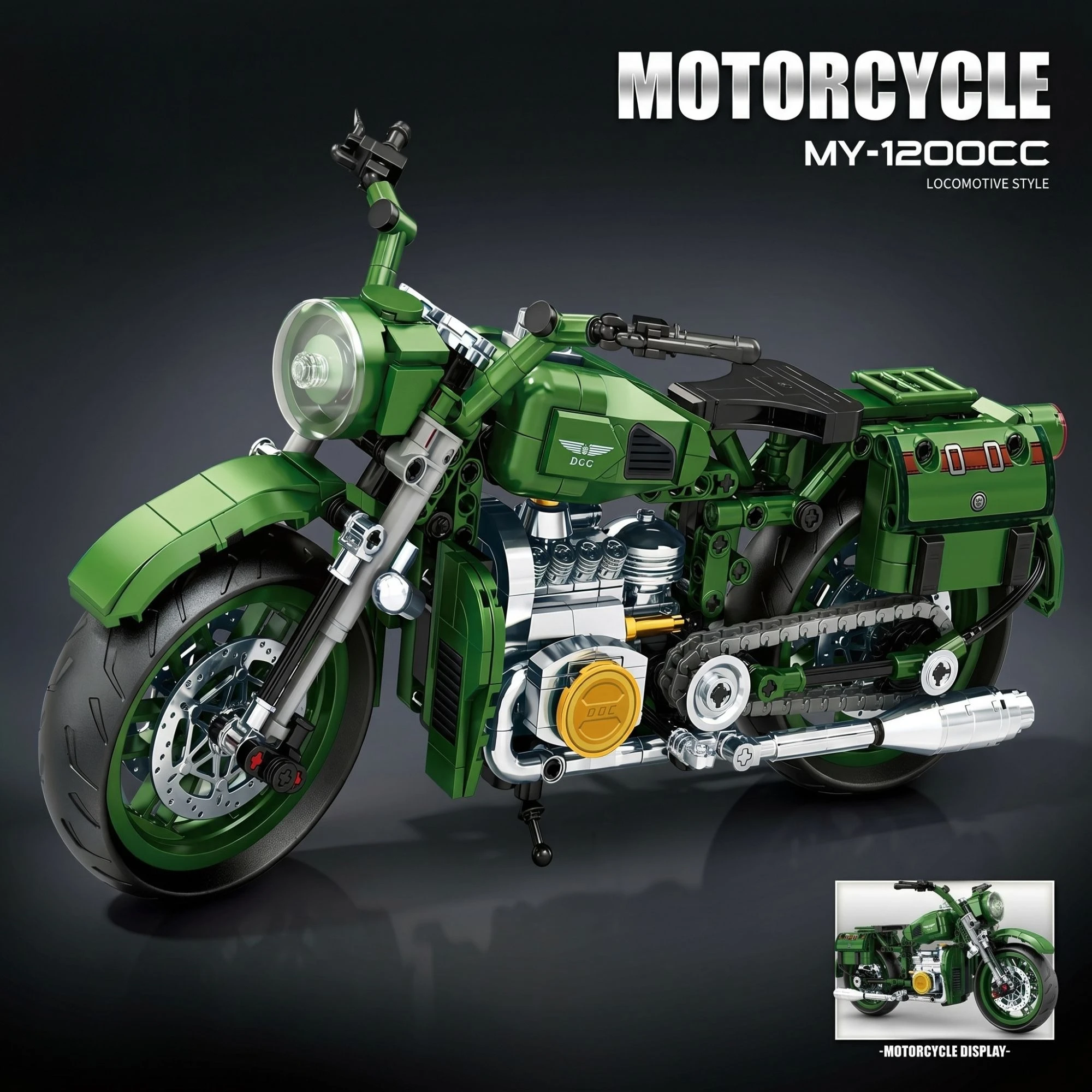 815pcs Moto Racer MY-1200CC Motorcycle Building Blocks Technical Speed Sports Champion Motorbike Bricks Toys for Adults Gifts
815pcs Moto Racer MY-1200CC Motorcycle Building Blocks Technical Speed Sports Champion Motorbike Bricks Toys for Adults Gifts