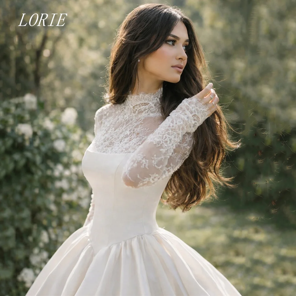 LORIE Luxury Lace A Line Civil Wedding Dress Scoop Bridal Dresses Elegant Waist Cinching Wedding Gown Customized 2026
LORIE Luxury Lace A Line Civil Wedding Dress Scoop Bridal Dresses Elegant Waist Cinching Wedding Gown Customized 2026