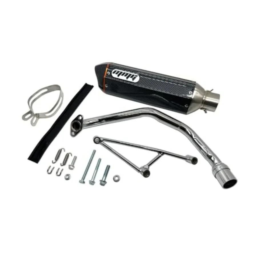 Exhaust System Muffler for GY6 125cc 150cc 4 Stroke Scooters with Carbon Fiber Finish Lightweight Durable Design for Enhanced P
Exhaust System Muffler for GY6 125cc 150cc 4 Stroke Scooters with Carbon Fiber Finish Lightweight Durable Design for Enhanced P