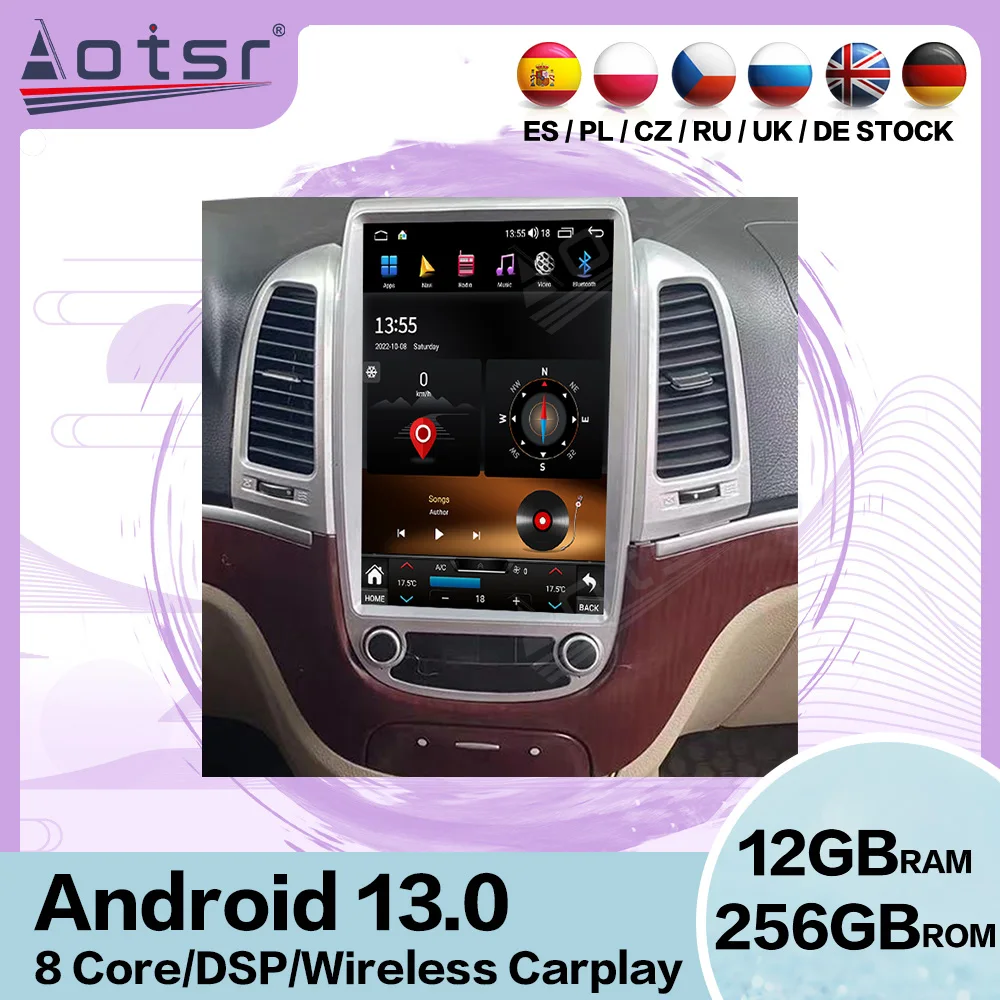 Вертикальный экран Автомобильный мультимедийный Android 13 для Hyunda Santa Fe 2006 2007 2008 2009 ~ 2012 Автомобильный GPS навигатор стерео радио головка Uni
Вертикальный экран Автомобильный мультимедийный Android 13 для Hyunda Santa Fe 2006 2007 2008 2009 ~ 2012 Автомобильный GPS навигатор стерео радио головка Uni