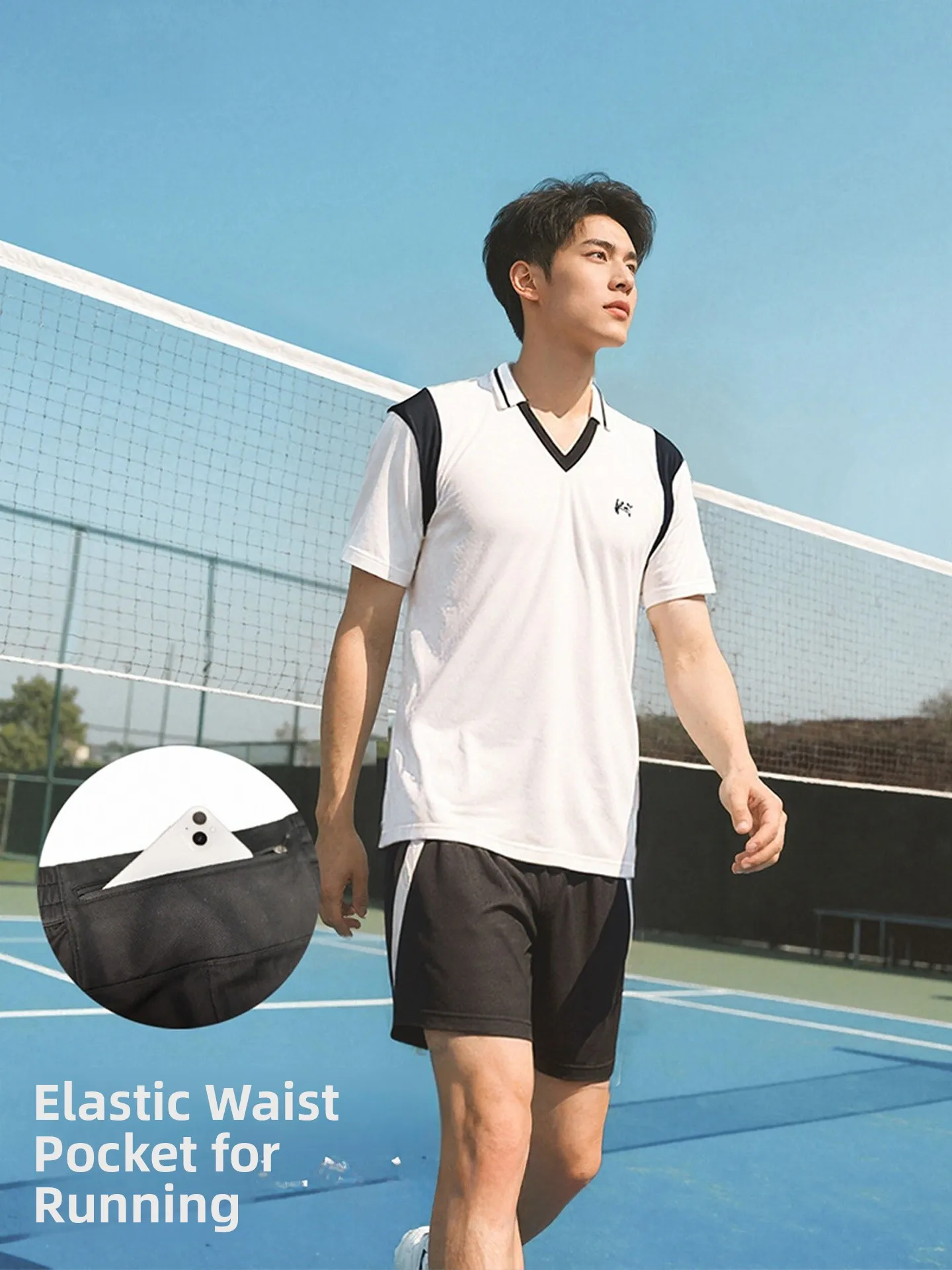Men's Badminton Sportswear Quick Dry Sweat Absorbent T-Shirt Shorts Running Summer Breathable Casual Sportswear Set
Men's Badminton Sportswear Quick Dry Sweat Absorbent T-Shirt Shorts Running Summer Breathable Casual Sportswear Set