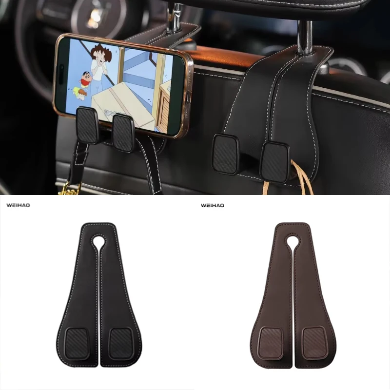 Weihao Car Seat Back Hook Interior Supplies Complete Collection for Car Use Seat Backrests Nappa Leather Car Double Hook Storage
Weihao Car Seat Back Hook Interior Supplies Complete Collection for Car Use Seat Backrests Nappa Leather Car Double Hook Storage