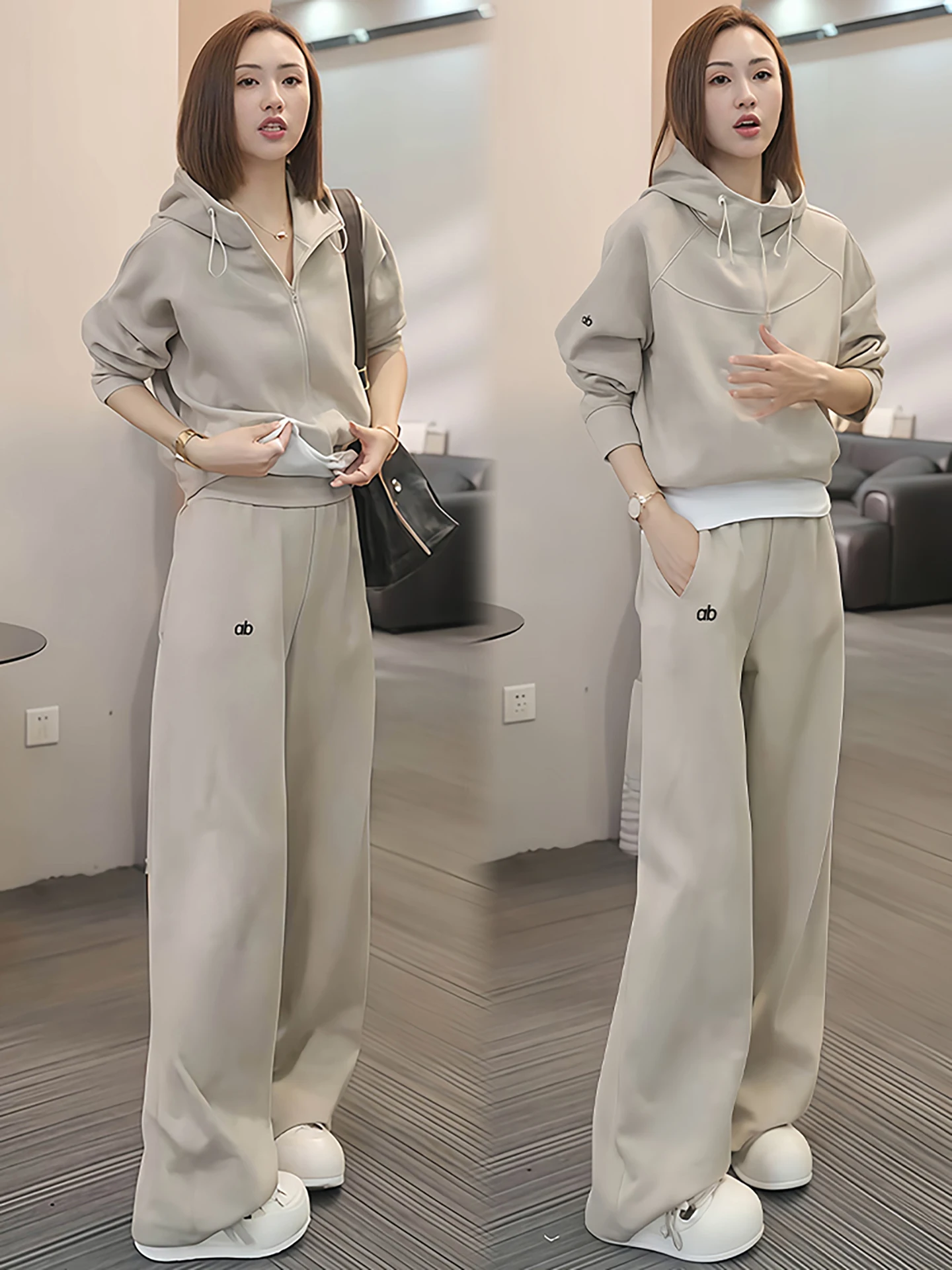 Laid-ba Spor Casual Women's Outfit Two-Piece Set High Waist Wide Leg Pants Comfortable Breathable Faionable for Autumn
Laid-ba Spor Casual Women's Outfit Two-Piece Set High Waist Wide Leg Pants Comfortable Breathable Faionable for Autumn