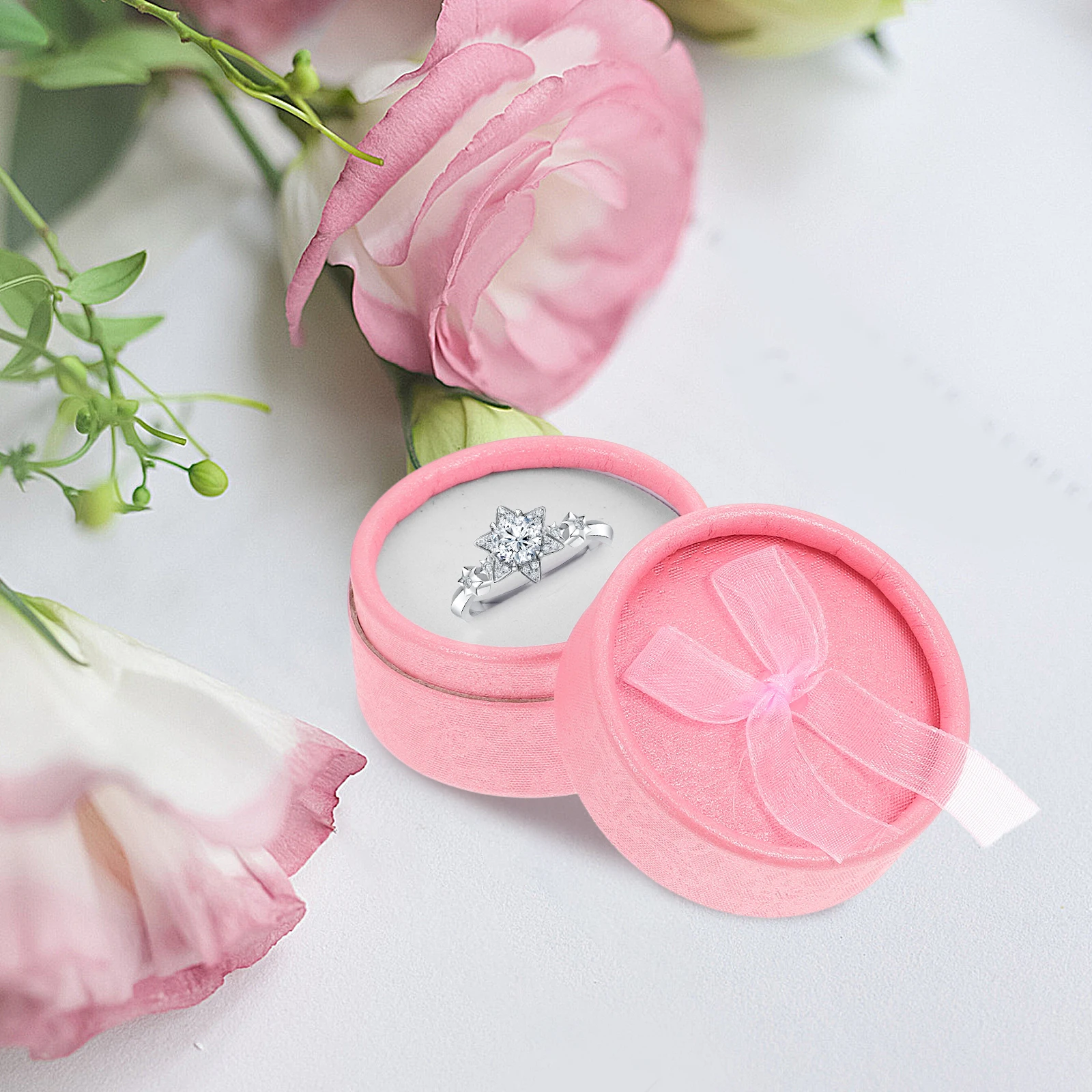 5pcs Jewelry Gift Box Set Round Shaped Ring Earring Packaging Boxes Bowknot Decor Durable Hard Paperboard Foam for Accessories
5pcs Jewelry Gift Box Set Round Shaped Ring Earring Packaging Boxes Bowknot Decor Durable Hard Paperboard Foam for Accessories