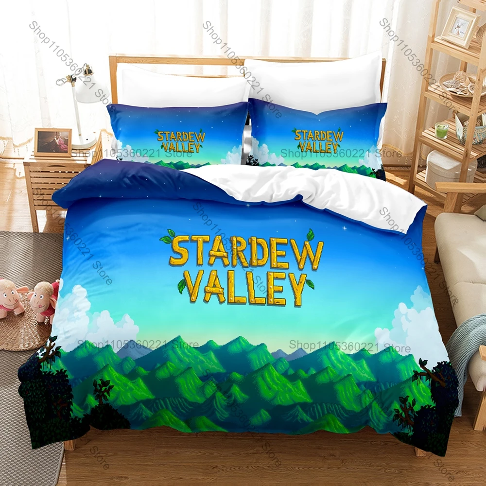 Stardew Valley 3PCS Bedding Set, Duvet Cover + 2 Pillowcases, Farm Game Print Soft Microfiber for Gaming Fans
Stardew Valley 3PCS Bedding Set, Duvet Cover + 2 Pillowcases, Farm Game Print Soft Microfiber for Gaming Fans