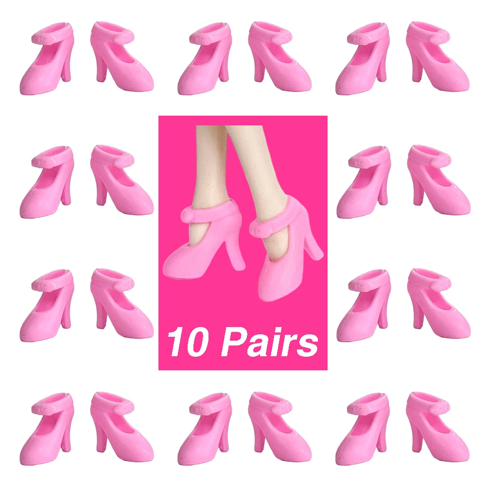 NK 10 Pairs /Set Fashion Doll Shoes For 11.5 inch Doll Boots Pink Shoes 1/6 Doll Accessorie High-heeled Boots Baby DIY Toy
NK 10 Pairs /Set Fashion Doll Shoes For 11.5 inch Doll Boots Pink Shoes 1/6 Doll Accessorie High-heeled Boots Baby DIY Toy