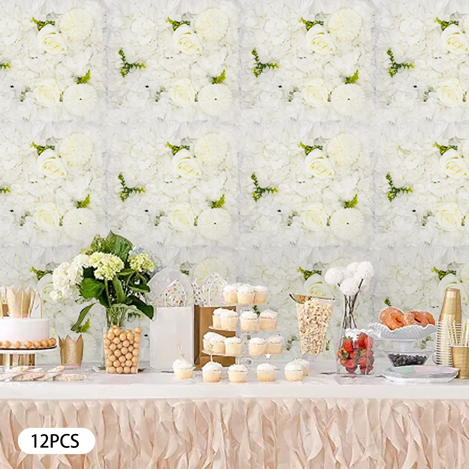 12Pcs Artificial Flower Wall Panel 3D Floral Backdrop Walls 15" X15" Flower Wall Decor Flower Backdrop Faux Rose Panel for Party
12Pcs Artificial Flower Wall Panel 3D Floral Backdrop Walls 15" X15" Flower Wall Decor Flower Backdrop Faux Rose Panel for Party