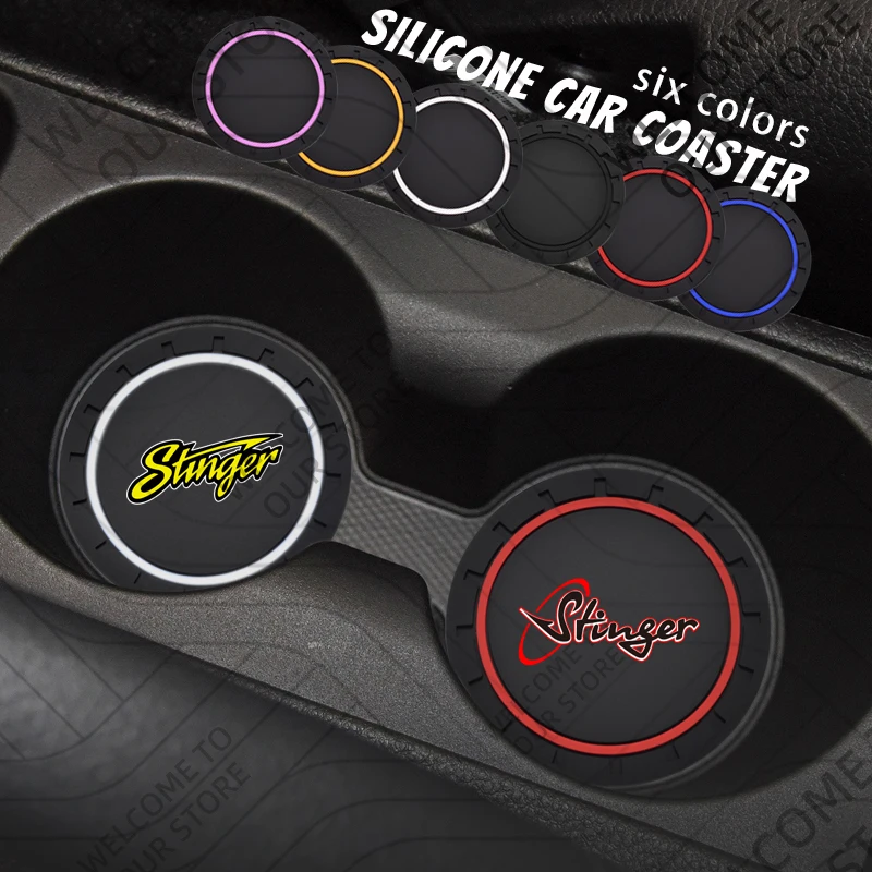 2Pcs For Stinger GT Line LOGO Emblem Car Silicone Coaster Anti-Slip Water Cup Drink Mat Interior Decoration Accessories
2Pcs For Stinger GT Line LOGO Emblem Car Silicone Coaster Anti-Slip Water Cup Drink Mat Interior Decoration Accessories