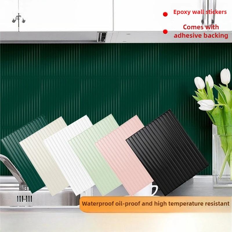 Adhesive Wallpaper for Wall, 3D Epoxy Resin Strip Tile Sticker, Waterproof Oil-Proof Self-Adhesive, Kitchen Bathroom Backsplash
Adhesive Wallpaper for Wall, 3D Epoxy Resin Strip Tile Sticker, Waterproof Oil-Proof Self-Adhesive, Kitchen Bathroom Backsplash