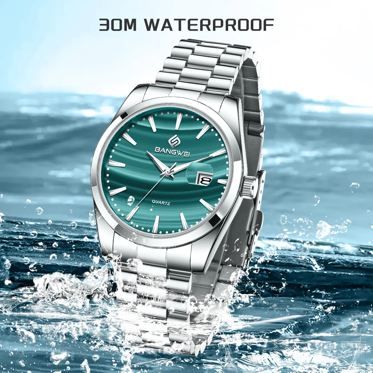 Мужские часы BANGWEI: модные, люксовые, деловые, стальные, светящиеся, повседневные, классические, водонепроницаемые, с простым циферблатом, кварцевые, для мужчин
Мужские часы BANGWEI: модные, люксовые, деловые, стальные, светящиеся, повседневные, классические, водонепроницаемые, с простым циферблатом, кварцевые, для мужчин