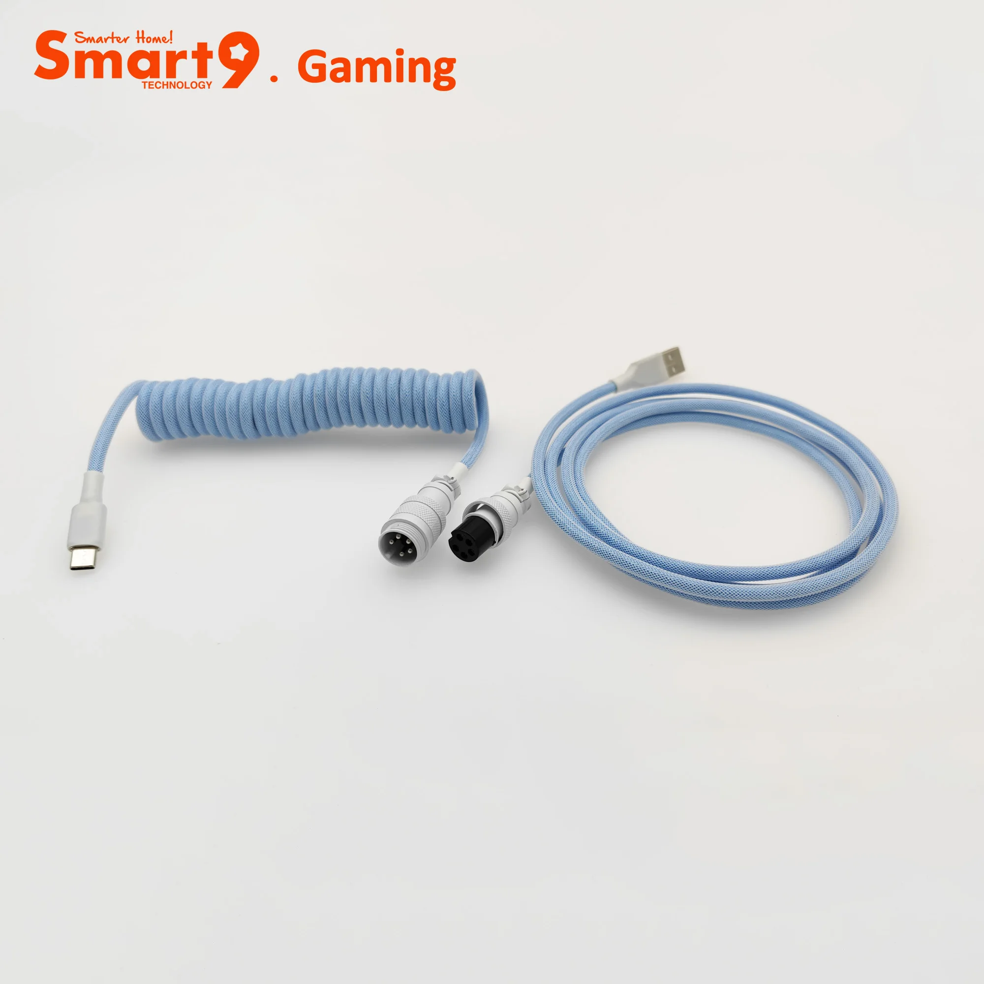 Smart9 Coiled Aviator Cable USB to Type C 5Pin Quick Connector Spring Wire Fast Data Transfer for Mechanical Keyboard
Smart9 Coiled Aviator Cable USB to Type C 5Pin Quick Connector Spring Wire Fast Data Transfer for Mechanical Keyboard